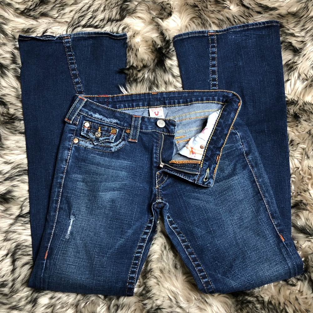 True religion Joey distressed flare jeans